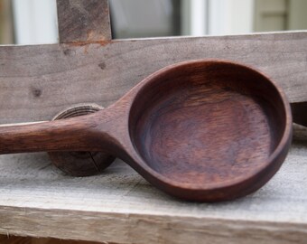 Pappa Spoon / Hand Carved Wooden Spoon / Handmade walnut spoon (style #4)