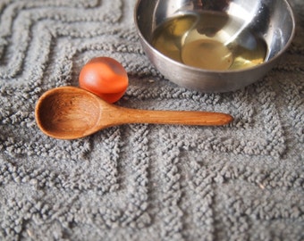 Micro Spoon / Spice Spoon / Tiny wooden spoon / Salt Cellar spoon