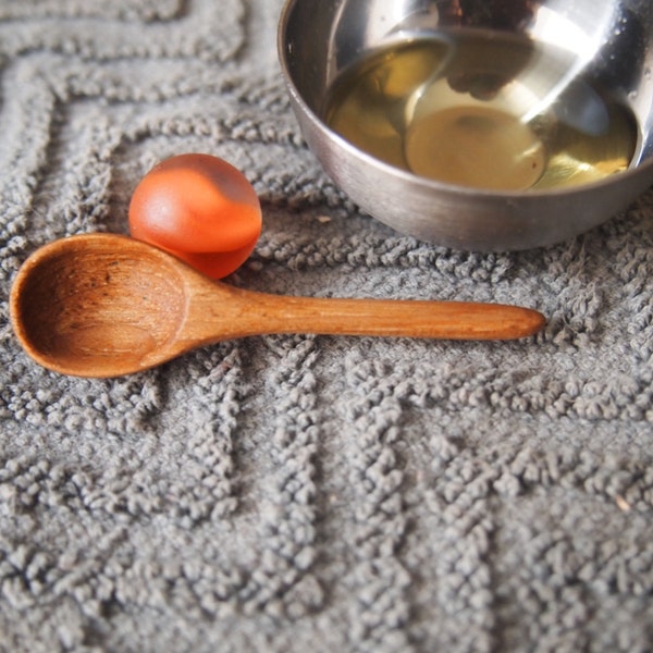 Micro Spoon / Spice Spoon / Tiny wooden spoon / Salt Cellar spoon