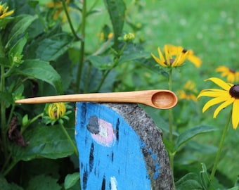 Hand made spoon / spice spoon style #11 / peapod spoon