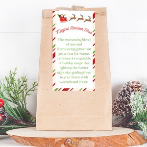 Magic Reindeer Food Tag Printable Christmas Eve Gift Christmas Eve Activity For Kids Christmas Printable Favor Tag Reindeer Kids Gift Label