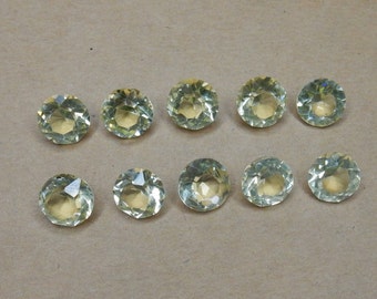 10 piezas de diamantes de imitación de vidrio de uranio con formas cortadas, piedras raras SS35
