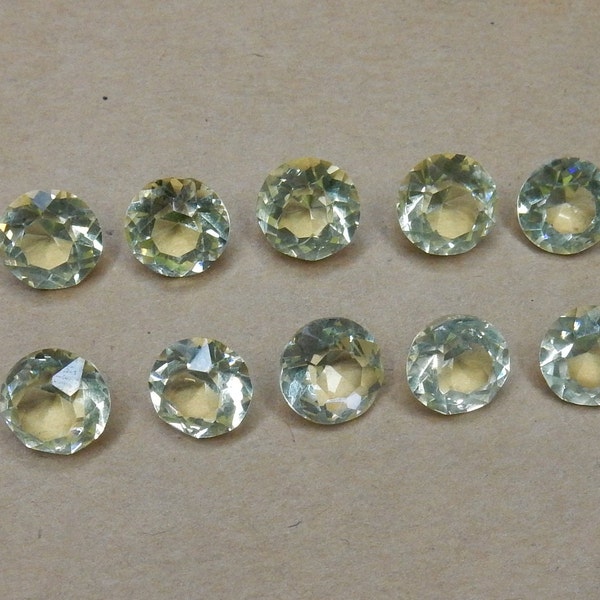 Uranium glass rhinestones 10 pcs cut shapes stones rare SS49