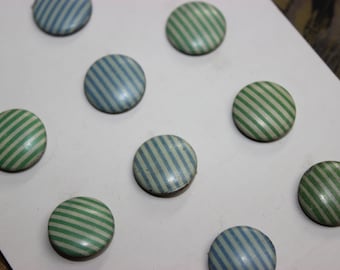 Vintage old stock collar buttons 12 pcs on original card