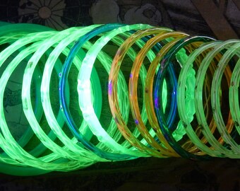 Antique Bangles Glass Czech Uranium Lot 20 pcs