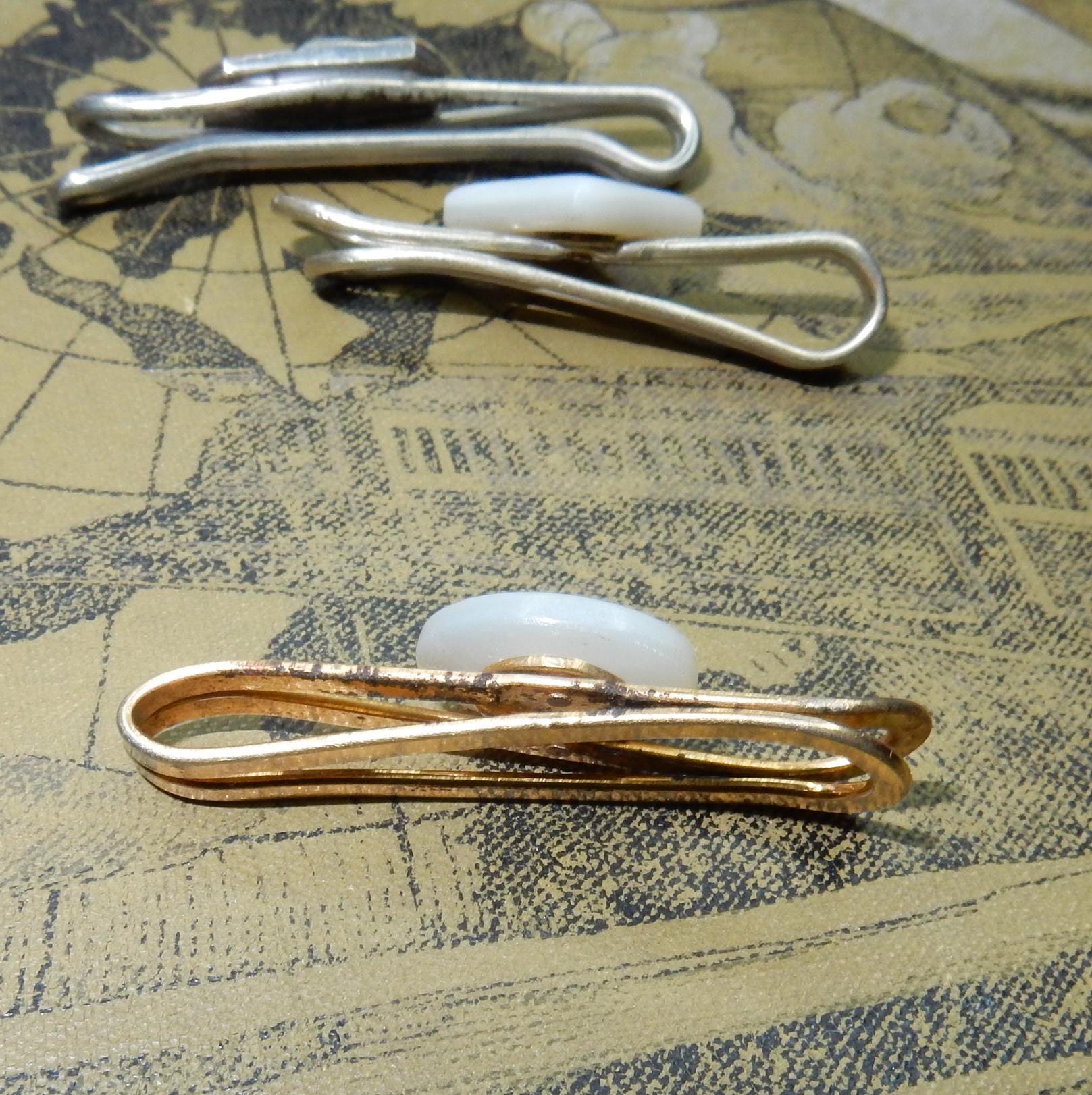 Ancienne Pince à Cravate Des Années 1930 - Bijou Fantaisie Vintage - Occasion