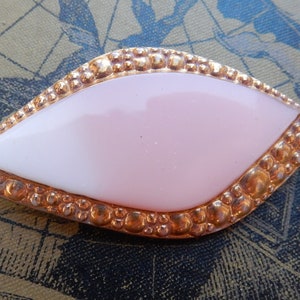 Vintage brooch glass 1950s 1960s mid century