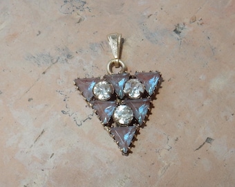 アンティーク ビクトリア朝 サフィレット ペンダント ネックレス、本物