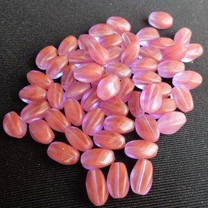 Sappharine glass beads RARE 1950s