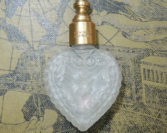 Antique glass parfume bottle mini 1920s rare