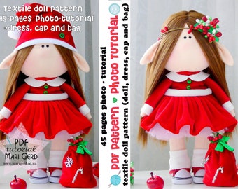 Doll pattern doll handmade Tilda doll pattern cloth doll patterns textile doll pattern doll pattern Fabric doll tutorial Sewing Pattern