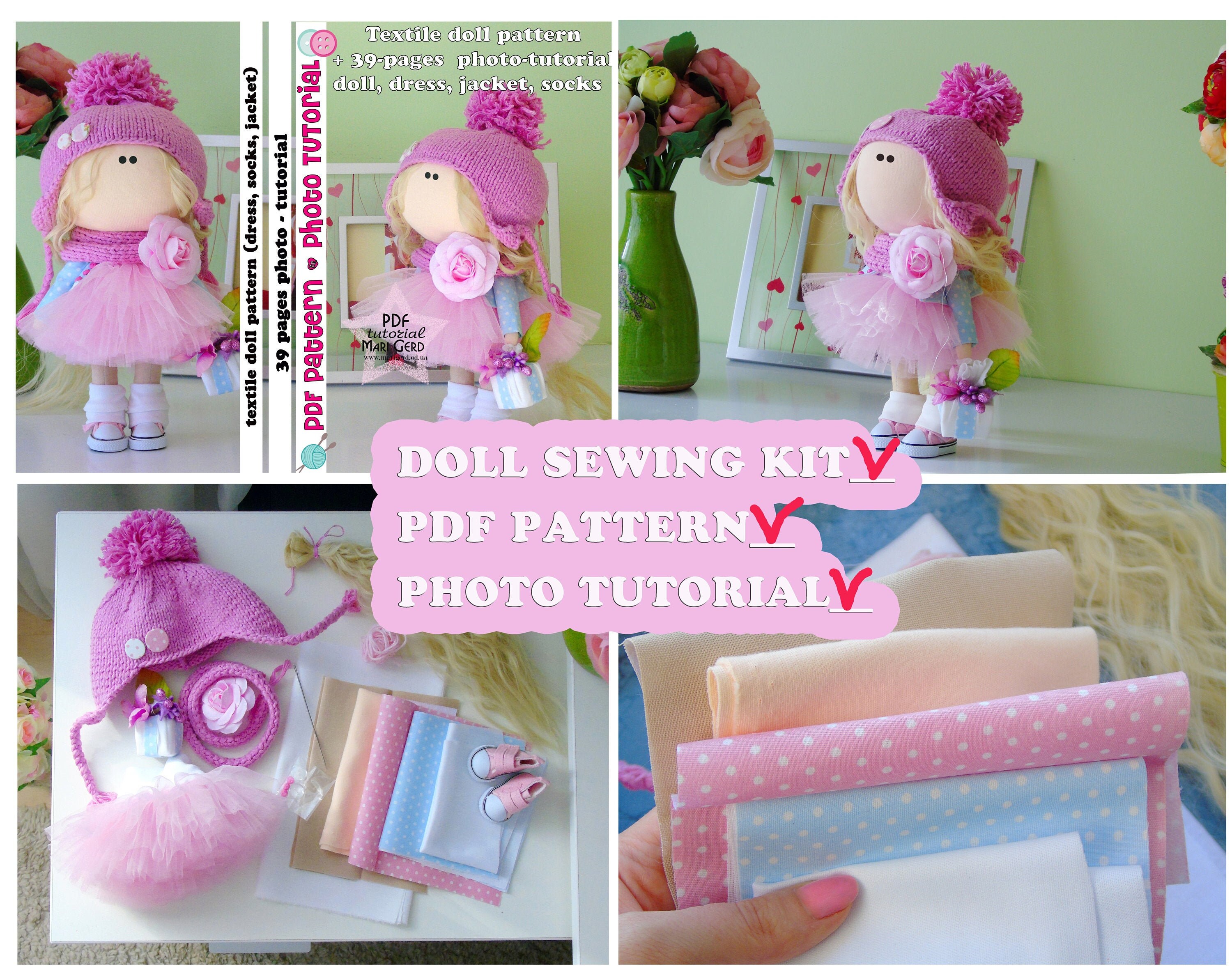 doll dress making kit