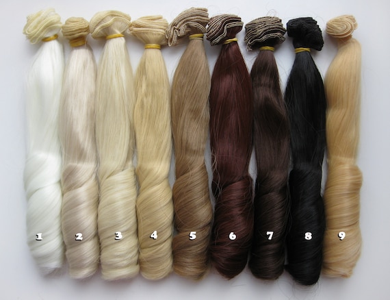 synthetic doll hair
