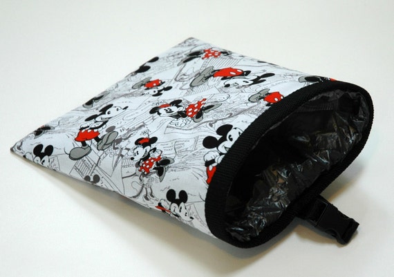 Disney Fabric Car Garbage Bag with Adjustable Strap and Removable Plastic Coated Mesh LIner