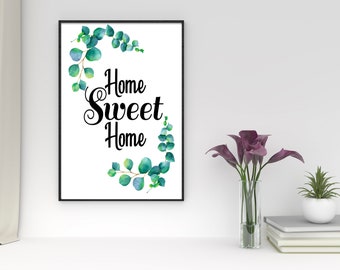 Poster DIN A4 Structure Paper Watercolor Print Saying Image