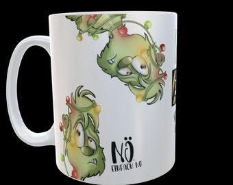 Tasse mit Weihnachtsmotiv Grinch inspiriert