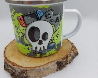 Taza de juego para nerds fanáticos de la computadora