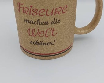 Tasse  Kaffeetasse Becher Friseur  Friseurin  individualisierbar