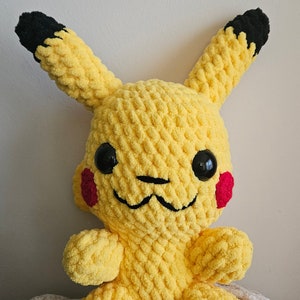 Plush Crocheted Pikachu