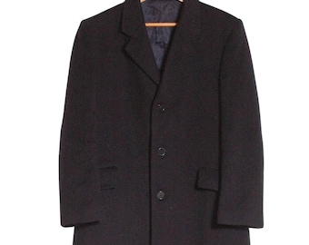 Vintage 1960's Midnight Blue Naval Pea Coat | Size S - Www