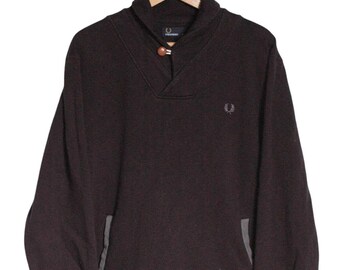 fred perry shawl neck sweater