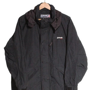 Vintage Schott N.Y.C Black Waterproof Jacket | Size S - www.brickvintage.com