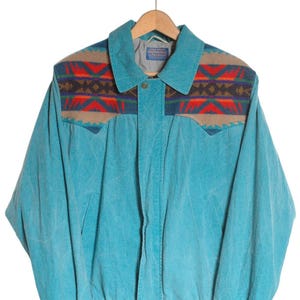 Vintage 1980&#39;s Pendleton Aztec Navajo Jacket | Size L - www.brickvintage.com