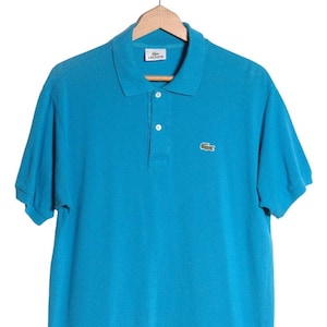 Vintage 1990&#39;s Lacoste Blue Polo Shirt | Size M - www.brickvintage.com