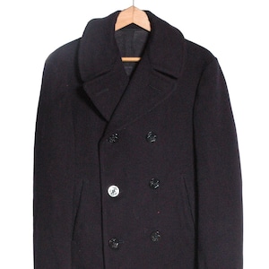 Vintage 1970&#39;s Pembroke Kersey Wool Pea Coat | Size S - www.brickvintage.com