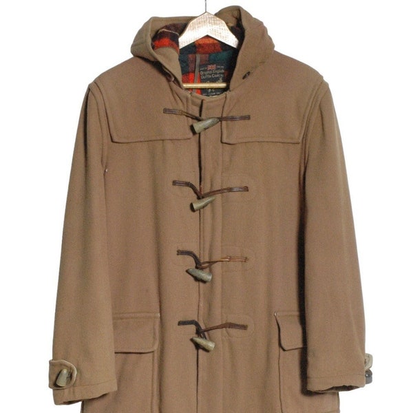 Duffle-coat Gloverall Brown vintage des années 1960 | Taille M - www.brickvintage.com