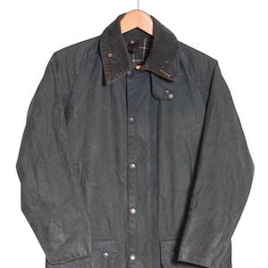 Vintage Barbour Beaufort A155 Wax Jacket | Size C34/86cm XXS - www.brickvintage.com
