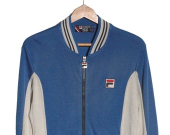 Vintage Fila White Line Track Jacket | Size S - www.brickvintage.com