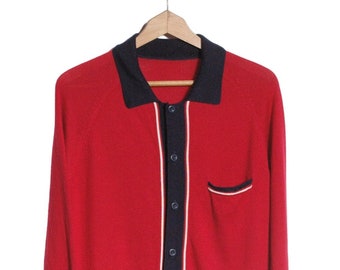 Vintage Mod Style Knit Cardigan | Size M  - www.brickvintage.com