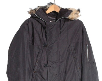 Vintage Golden Fleece By Spiewak Black Parka | Size S - www.brickvintage.com