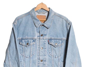 Vintage 90s Levi's 70503 Trucker Denim Jacket Size Large