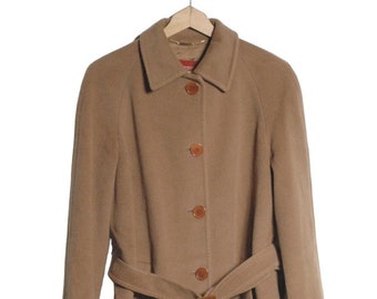 Vintage Burberry Wool Cashmere Maxi Coat – Belted, 90s, Made in
