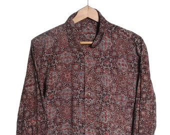 Vintage 1980's Floral Pattern Shirt | Size M - www.brickvintage.com