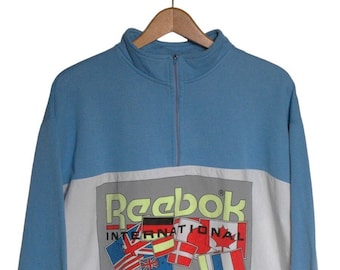Reebok retro flag half zip shop