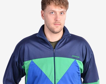 Vintage 1980 Adidas Trainingsanzug Jacke | Größe L - www.brickvintage.com