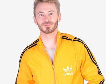 Vintage Adidas Firebird Yellow Track 