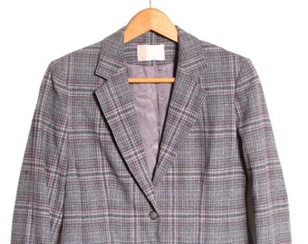 Vintage 1970's Pendleton Plaid Blazer | Size 10 - www.brickvintage.com