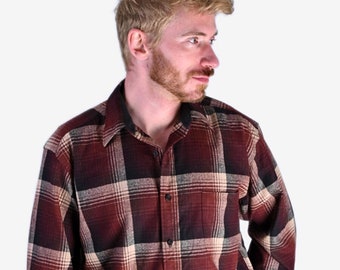 Vintage Pendleton Lodge Plaid Wool Shirt | Size L - www.brickvintage.com