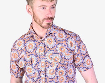 Vintage 1980's Floral Pattern Shirt | Size S - www.brickvintage.com