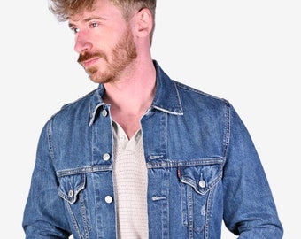Vintage 90s Levi's 70500 Denim Jacket, Dark Blue Men's Levis Vintage 90s Levi's 70500 Denim Jacket, Dark Blue Men's Levis