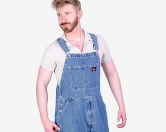 Vintage Levi's Denim Overalls Dungarees | Size L - www.brickvintage.com