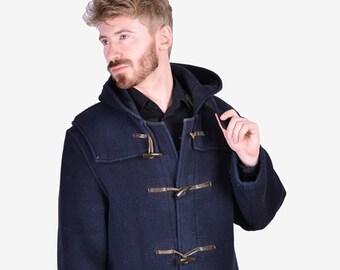 blue toggle coat