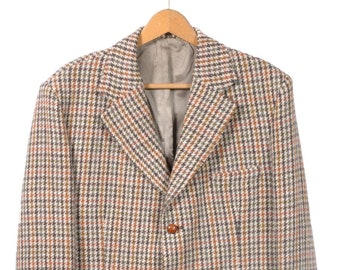 Vintage 1960's Dunn & Co Harris Tweed Jacket | Size 42 L - www.brickvintage.com