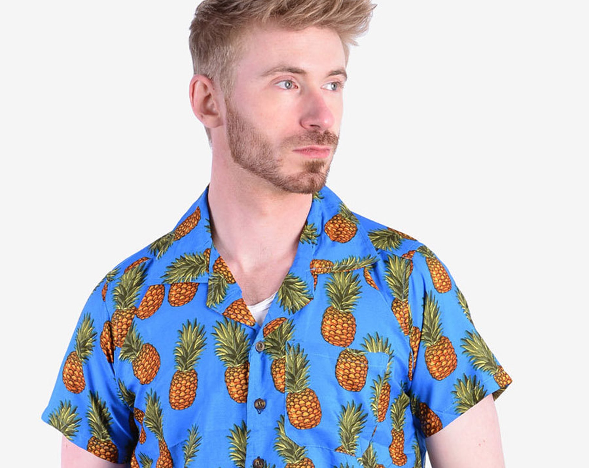 Discover Vintage Pineapple Hawaiian Shirt