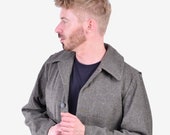 Vintage 1972 Swedish M58 Grey Wool Military Jacket S