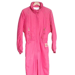 Vintage 1980&#39;S 5th Avenue Pink Ski Suit | Size 10 - www.brickvintage.com